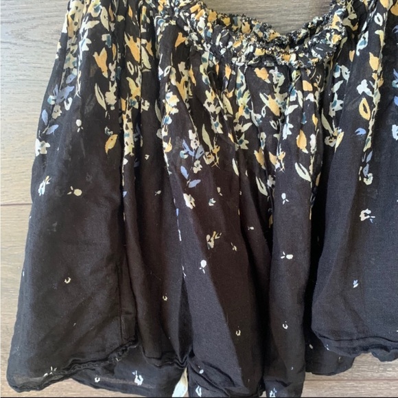 NWT Free People Instant Crush Camisole Floral Tank Black Gold Size Small - Picture 5 of 10